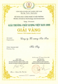 Giải vàng Chất lượng Việt Nam 1999