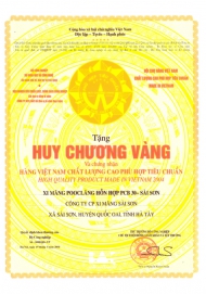 Huy chương Vàng hàng Việt Nam phù hợp Tiêu chuẩn